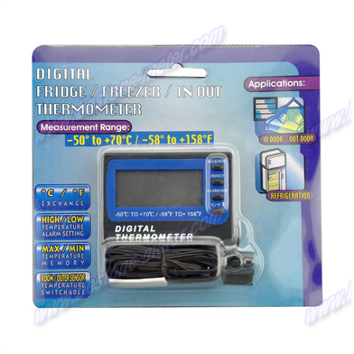 Fridge/Freezer thermometer with alarm TM803