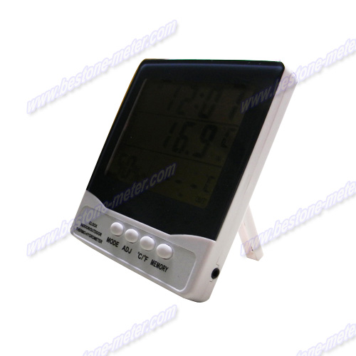 Thermo-Hygrometer with Clock HTC-8