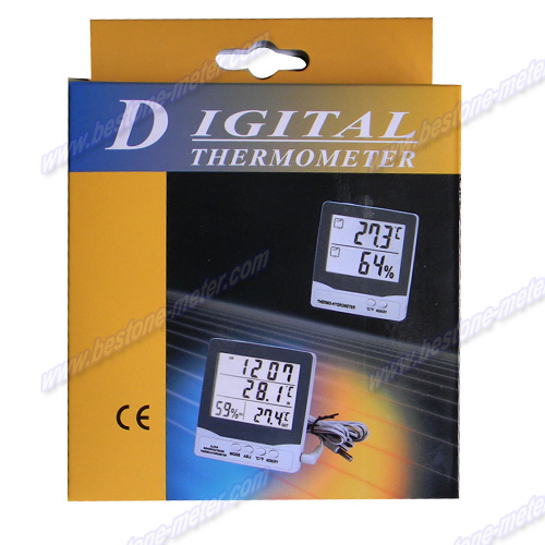 Thermo-Hygrometer with Clock HTC-8