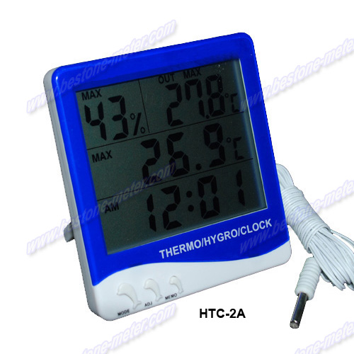 Thermo-Hygrometer with Clock & Calendar HTC-2A,HTC-2B