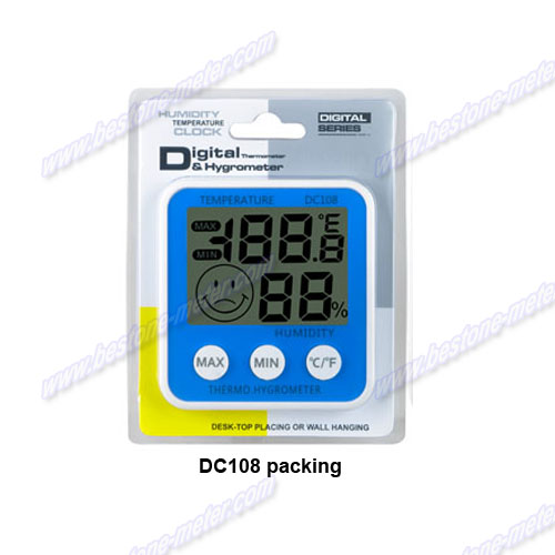 Hygro-Thermometer with Clock DC107,Hygro-Thermometer DC108