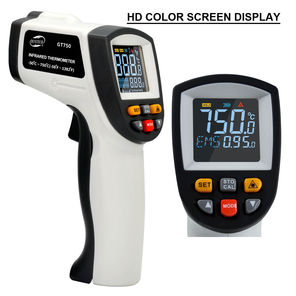 HD Color Screen Infrared Thermometer GT750